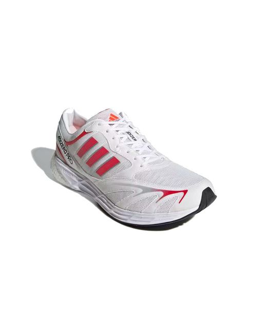 Adidas White Adizero Adios Pro V1 Dna Solar' for men
