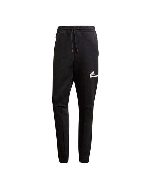 Adidas Black Zne Aerordy Pnt Cozy Slim Fit Sports Pants for men