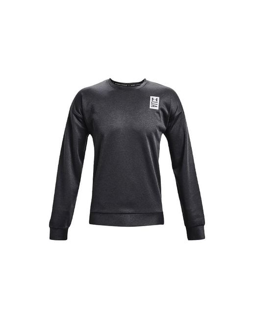 Under Armour Black Recover Round Neck Training Loose Sports for men