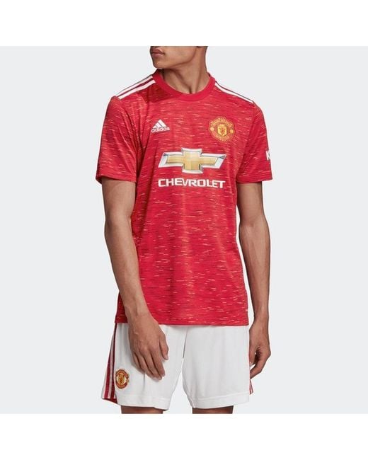 Adidas Red Manchester United 20/21 Home Jersey for men