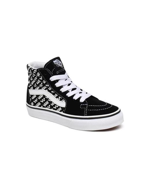 Vans Black Sk8-Hi Kids for men
