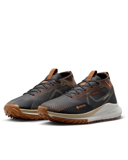 Nike Brown React Pegasus Trail 4 Gtx 'Anthracite Ale' for men