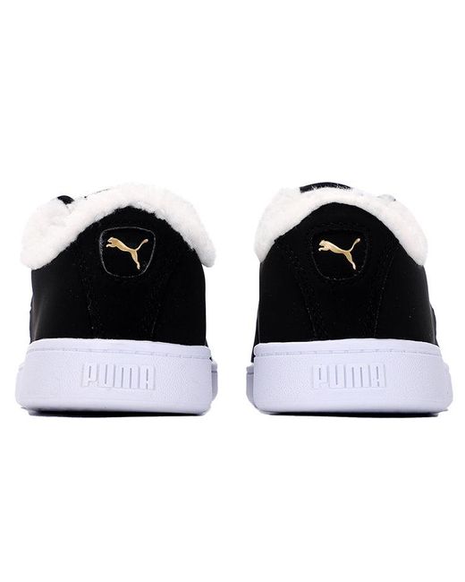 PUMA Black (Wmns) Vikky V2 Cat Teddy Sneakers