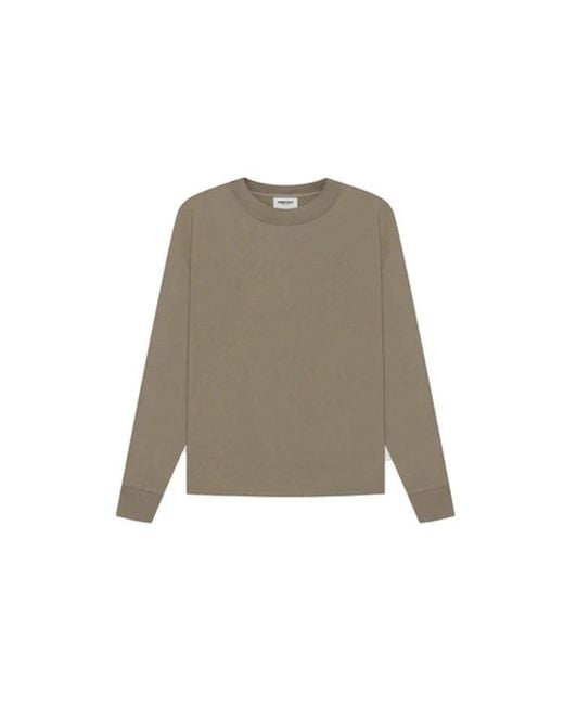 Fear Of God Gray Ss21 Long Sleeve T-Shirt 'Taupe' for men