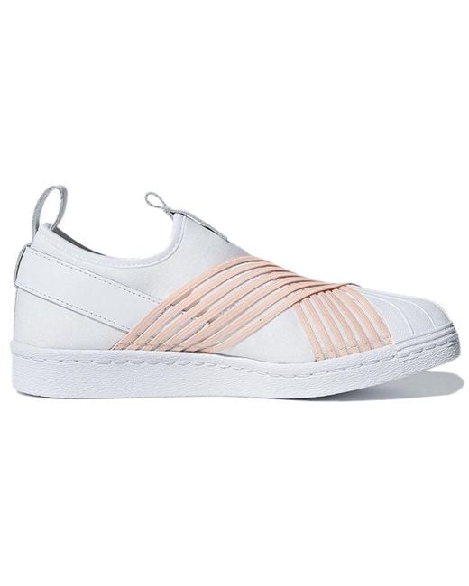 Adidas White (Wmns) Superstar Slip On 'Clear'
