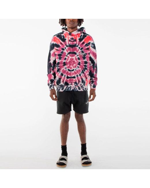 Fear Of God Red Fw21 Vintage Hoodie X Union La 'Tie Dye' for men