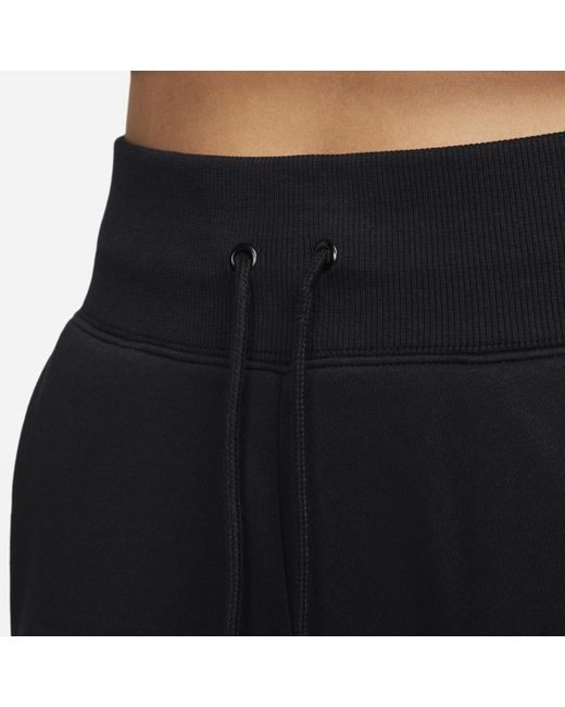 Nike Black (Wmns) Phoenix Fleece High-Waisted Cropped Sweatpants