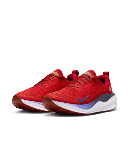 Nike Red Reactx Infinity Run4 for men