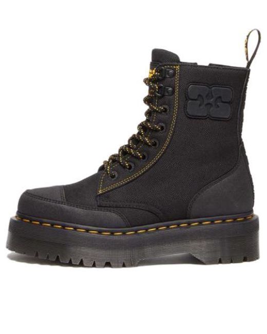 Dr. Martens Black Dr.Martens X Ganni Jadon Nylon Platform Boots for men