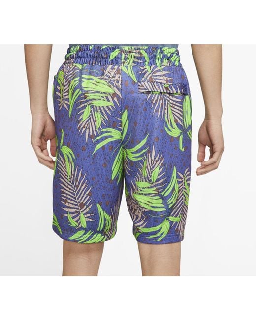 Nike Blue As J Jumpman Knit Aop Short Rush for men