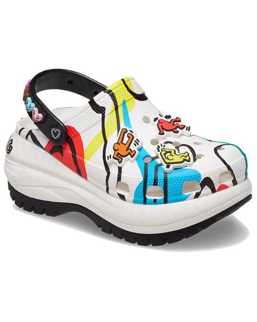 CROCSTM Blue X Keith Haring Mega Crush Clog Multi' for men
