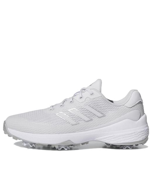 Adidas White Zg23 Vent Golf Shoes 'Dash Metallic' for men