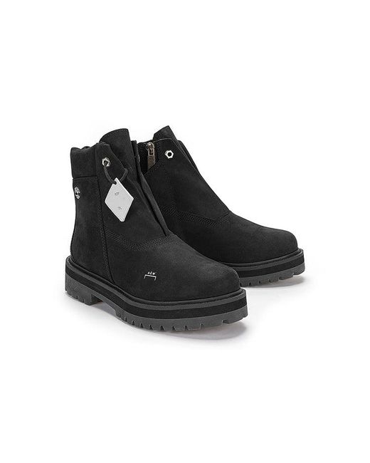 Timberland Black (Wmns) X A Cold Wall 6 Inch Premium Side Zip Boot 'Jet Nubuck'