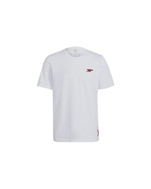 Adidas White Afc Str Gr Tee Printing Soccer/Football Sports Short Sleeve for men