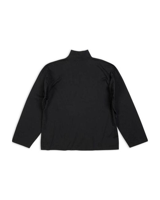 Balenciaga Black X Adidas High Neck Long Sleeve T-Shirt for men
