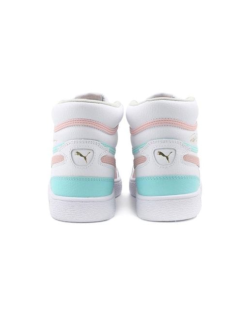 PUMA White Ralph Sampson Mid K Mid-Top Sneakers for men