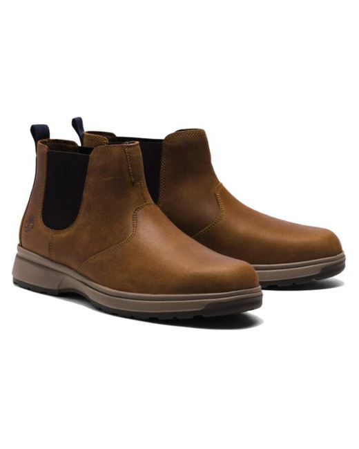 Timberland Brown Atwells Ave Chelsea Boots for men