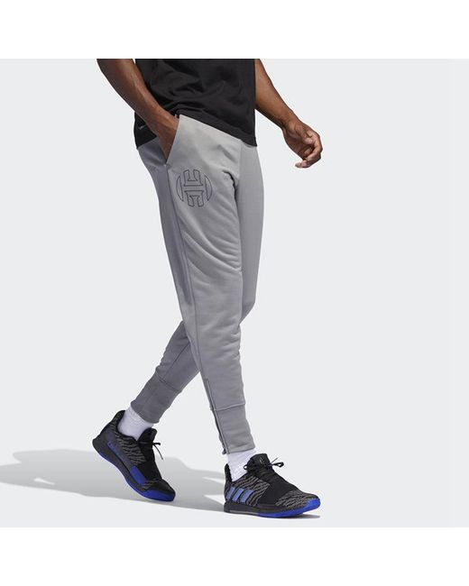 Adidas Gray Harden Pant 2 Basketball Sports Long Pants for men