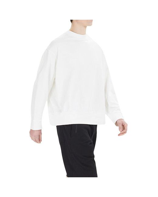 Adidas White Y-3 Signature Logo Sweatshirt for men
