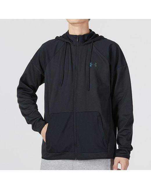 Under Armour Blue Rush Warm-Up Full-Zip Hoodie Jacket for men