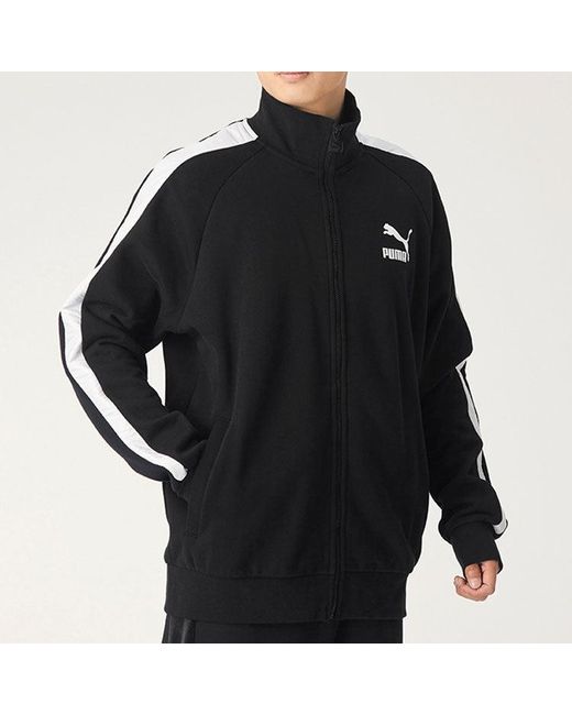 PUMA Black Iconic T7 Track Jacket for men