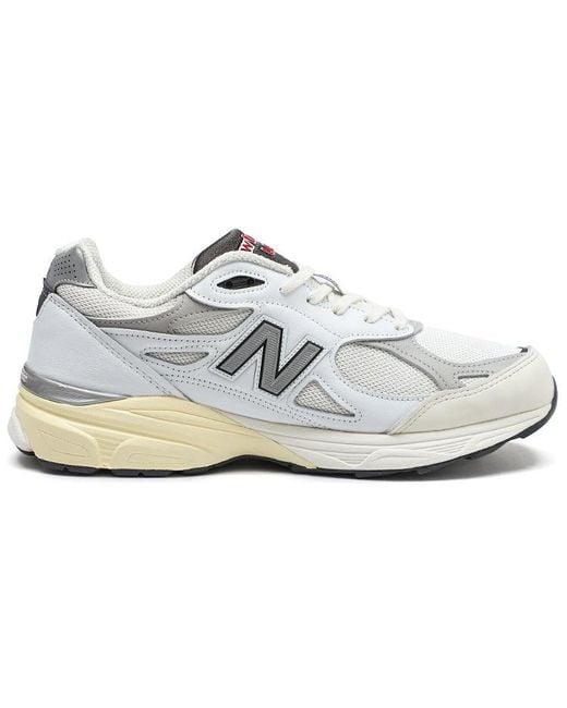 New Balance White Teddy Santis X 990V3 Made for men
