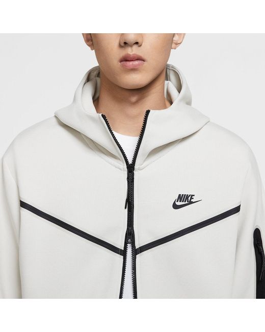 Nike White Sportswear Tech Fleece Full-zip Hoodie for men