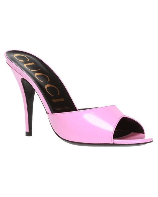 Gucci Pink (Wmns) Slip On Stiletto Heeled Slides 'Rose'