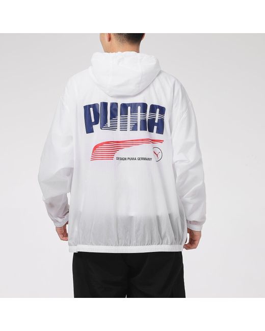 PUMA White Decor 8 Lightweight Woven Jacket for men