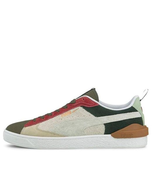 PUMA Brown Suede Bloc Wtformstrip Leisure Shoes for men