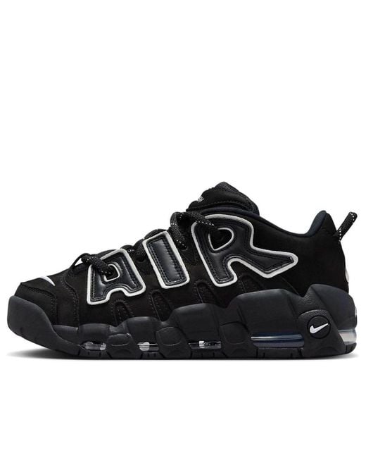 Nike Black Air More Uptempo Low Sp Shoes for men