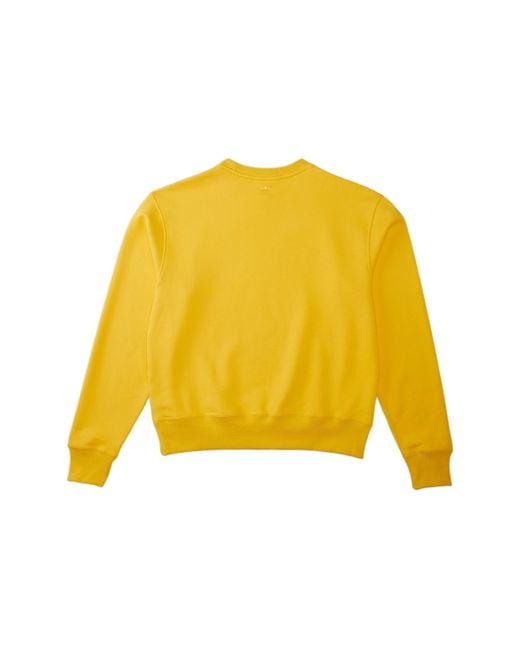 Adidas Originals X Pharrell Williams Crossover Casual Breathable Solid Color Round Neck Pullover Long Sleeves Yellow for men
