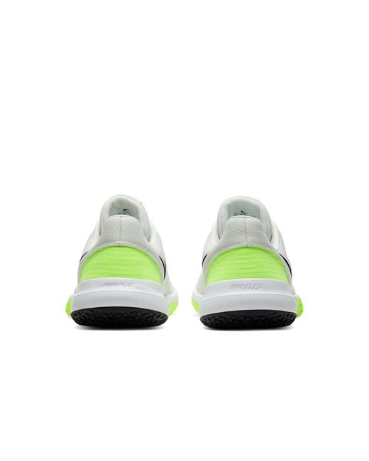 Nike White Flex Control 4 'Spruce Aura Volt' for men
