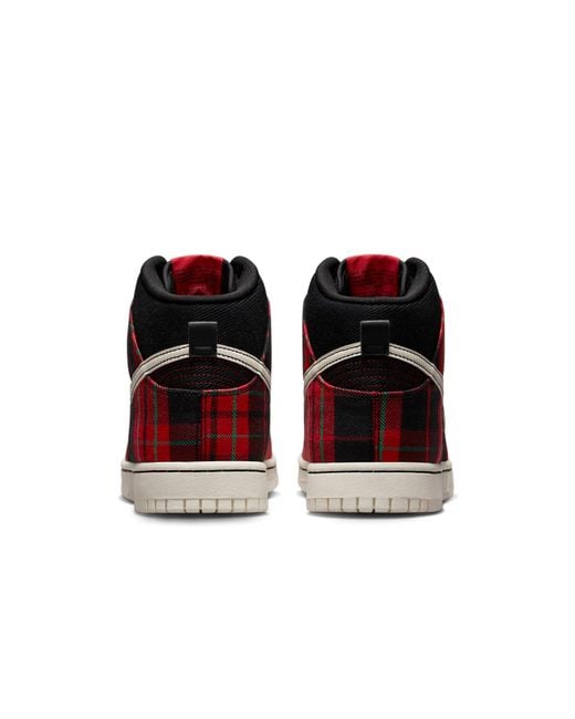 Nike Red Dunk High Se 'Tartan Plaid' for men