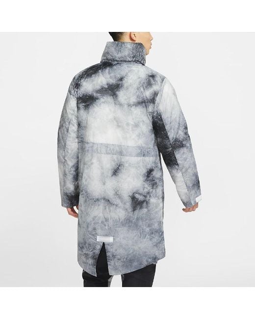 Nike Blue Nike Jordan 23 Engineered Printed Parka Whitegray for men
