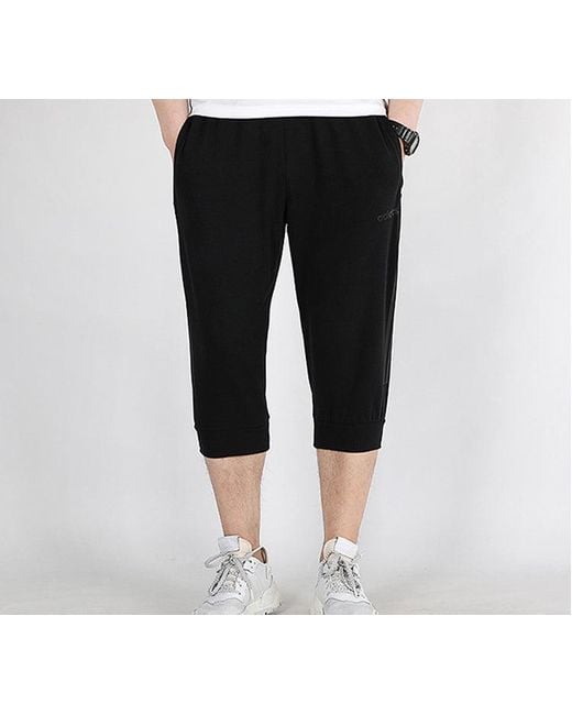 Adidas Black M E Lwft 34 Pnt Knit Sports Pants for men