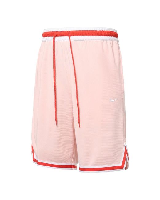 Nike Pink Dri-Fit Dna Quick Dry Colorblock Sports Shorts for men