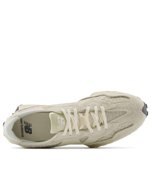 New Balance White 327 'Pale Moss' for men