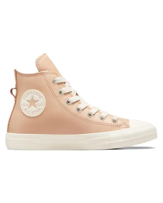 Converse Natural (Wmns) Chuck Taylor All Star Leather Faux Fur Lining