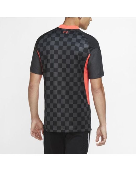 Nike Black Soccer/Football Sports Jersey Sw Fan Edition Liverpool Coal for men