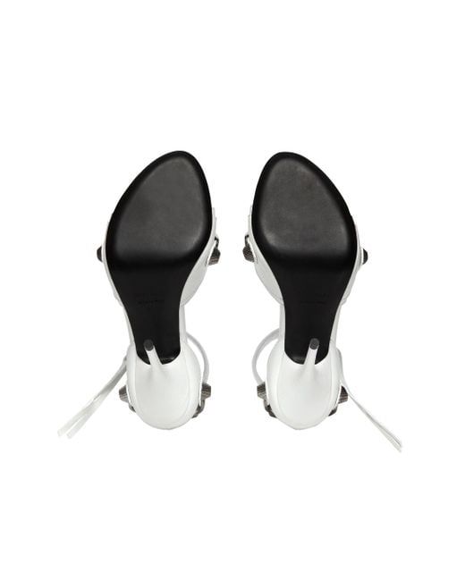 Balenciaga White (Wmns) Cagole 110Mm Sandals Arena Lambskin'