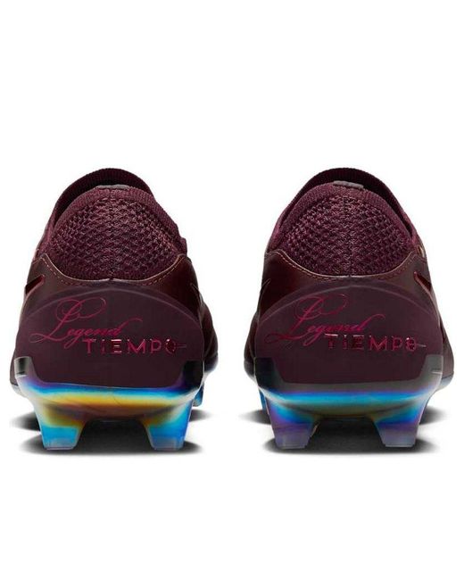 Nike Red Tiempo Legend Elite Luxe Fg 'Port Wine Bright Crimson' for men