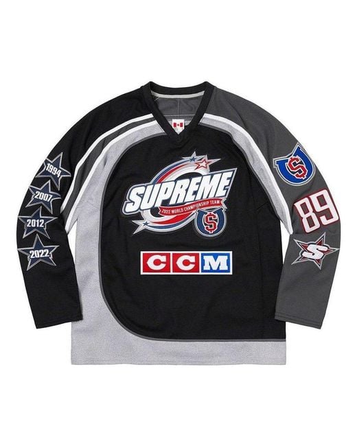 Supreme シュプリーム Crossover Hockey Jersey Supreme Crossover Hockey Jersey (FW19) - $118