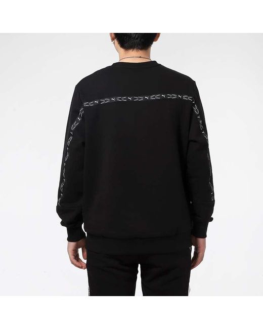 PUMA Black Elevate Crew Neck Long Sleeve Sweater for men