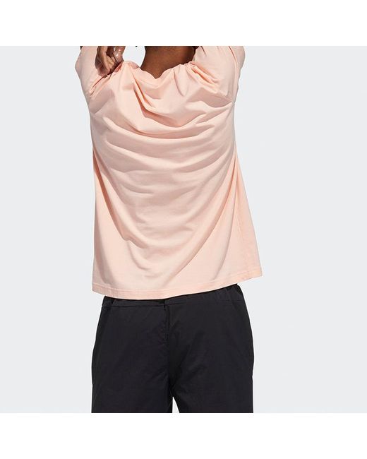 Adidas Pink Printing Round-Neck