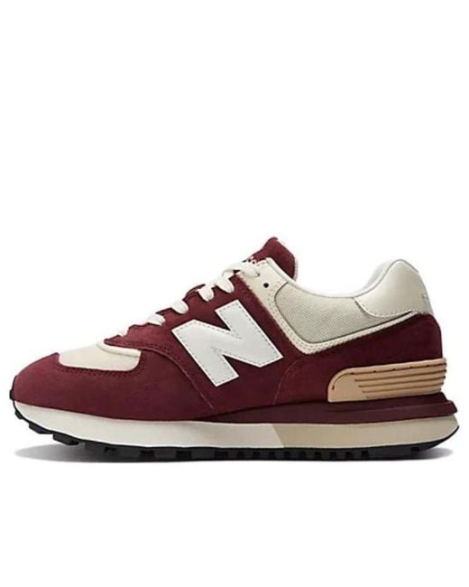 New Balance Brown 574 Legacy 'Burgundy Angora' for men
