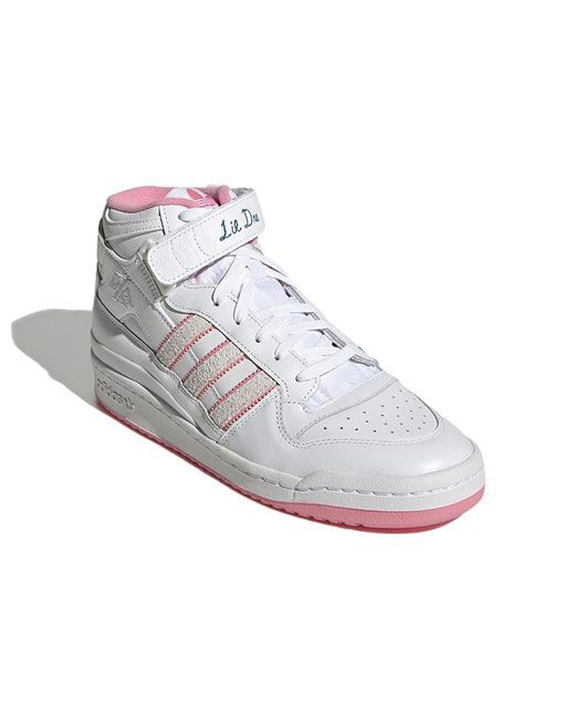Adidas White Maxallure Skateboards X Lil Dre X Forum 84 Mid Adv 'Think Beautiful Thoughts' for men