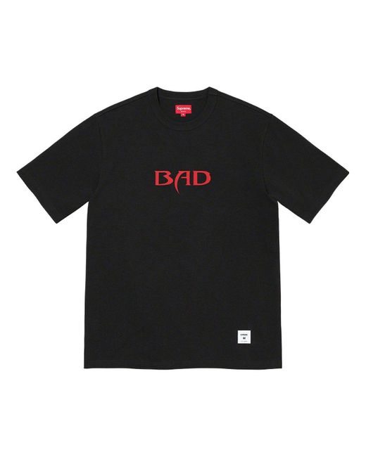 Supreme Black Bad S/S T-Shirt Sup-Ss22-102 for men