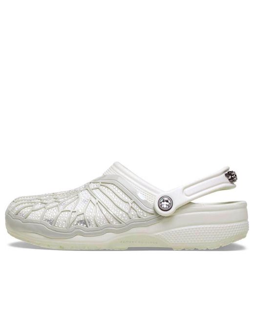 CROCSTM White X Swarovski Classic Clog 'Ivory' for men