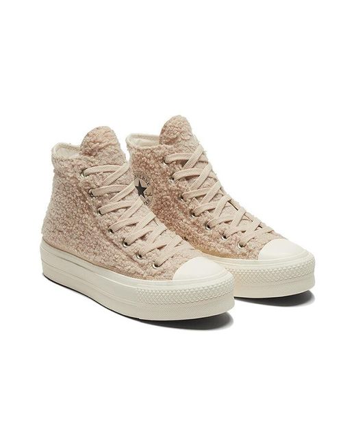 Converse Natural (Wmns) Chuck Taylor All Star Platform High 'Cozy Club'